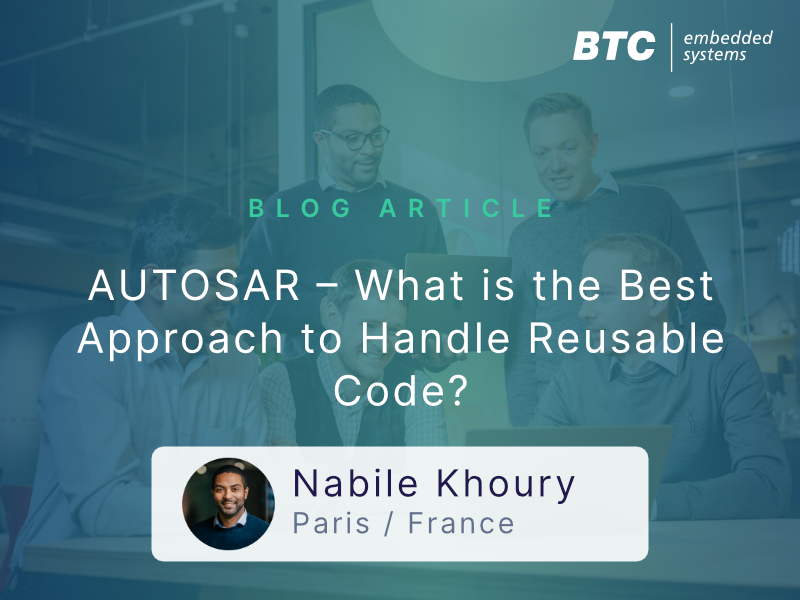 AUTOSAR addresses this use case with native mechanisms but also supports traditional approaches